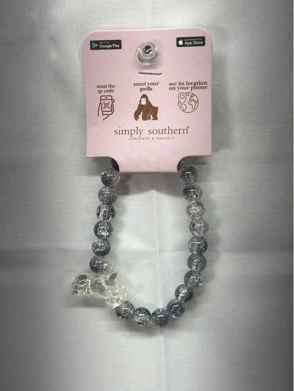 Simply Southern Gorilla Tracker Bracelet Beaded Animal Tracking